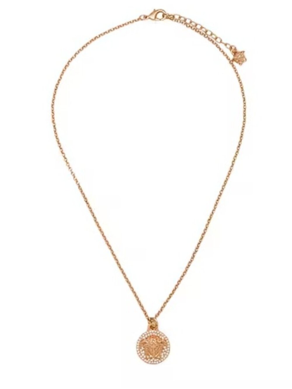 Versace Gold Medusa Pendant Necklace with Chain